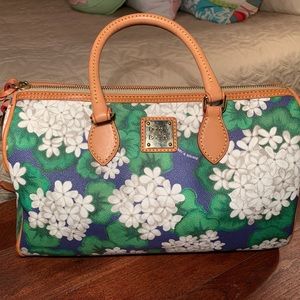 Dooney & Bourke Hydrangea Floral Satchel